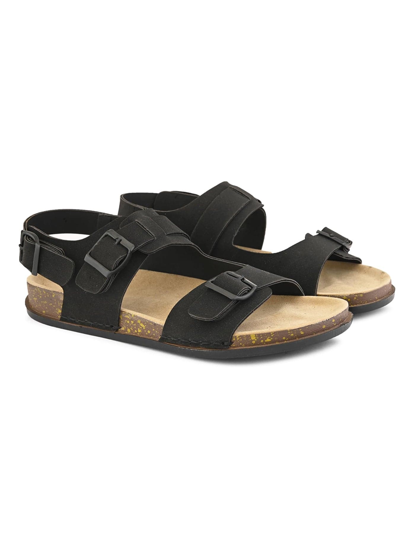 STANPHORD Men's Astronyx Black Thong Sandal_8 UK (TPAI 14801)