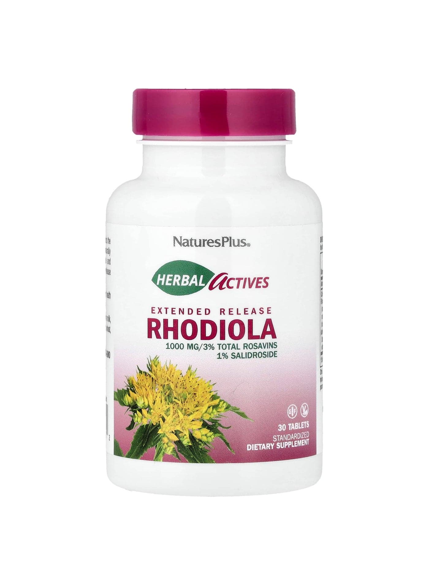 Herbal Actives, Rhodiola, Extended Release, 30 Tablets