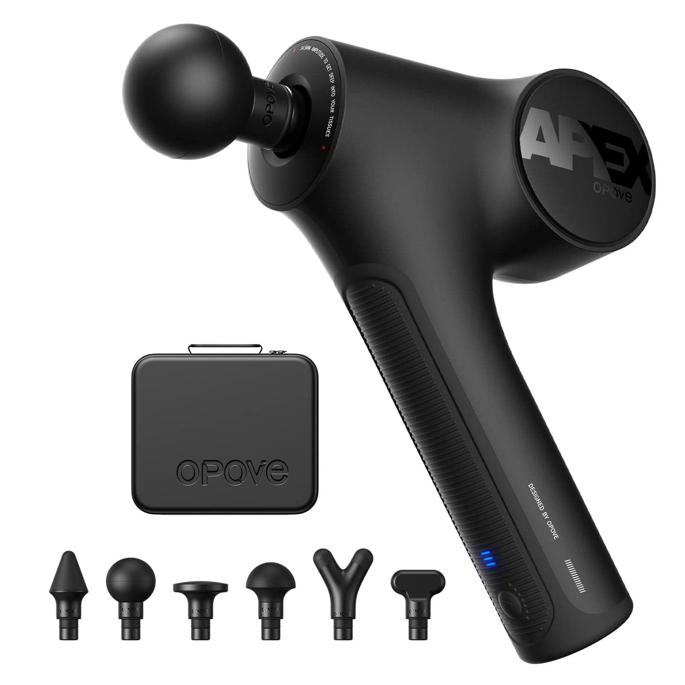 opove Apex Massage Gun Deep Tissue 145mm Percussion Fascia Muscle Massager for Athletes Workout Pain Relief Recovery Relaxation Professional Therapist Choice Ergonomic for Effortless to Use