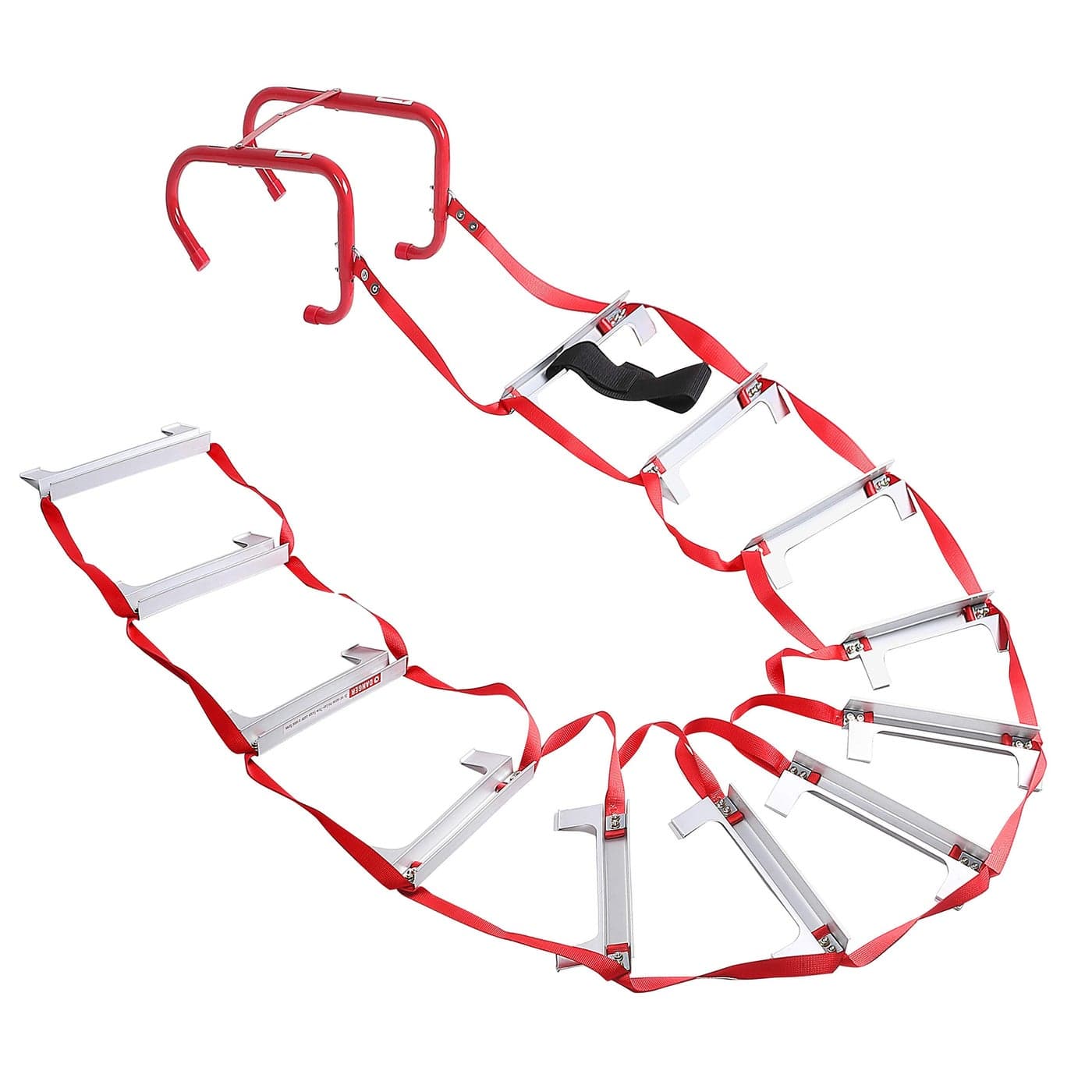 Emergency Fire Escape Ladder 2 Story Portable Safety with AntiSlip Rungs 15 Ft