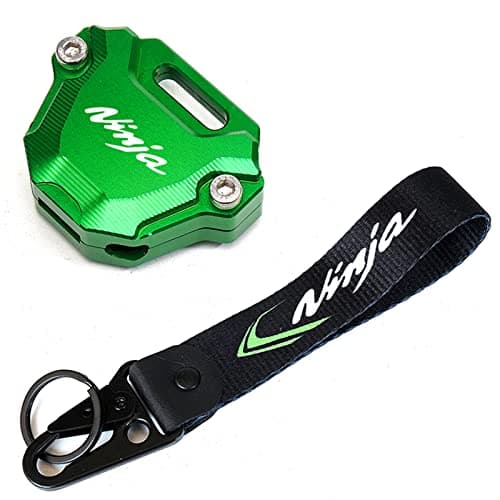ZYAKOMO Fit For Kawasaki Ninja 650 2025 Ninja 500 Ninja 400 Ninja 1000SX ZX10R ZX6R ZX4RR ZX4R CNC Motorcycle Key Case Cover Keyring Key Chain Holder