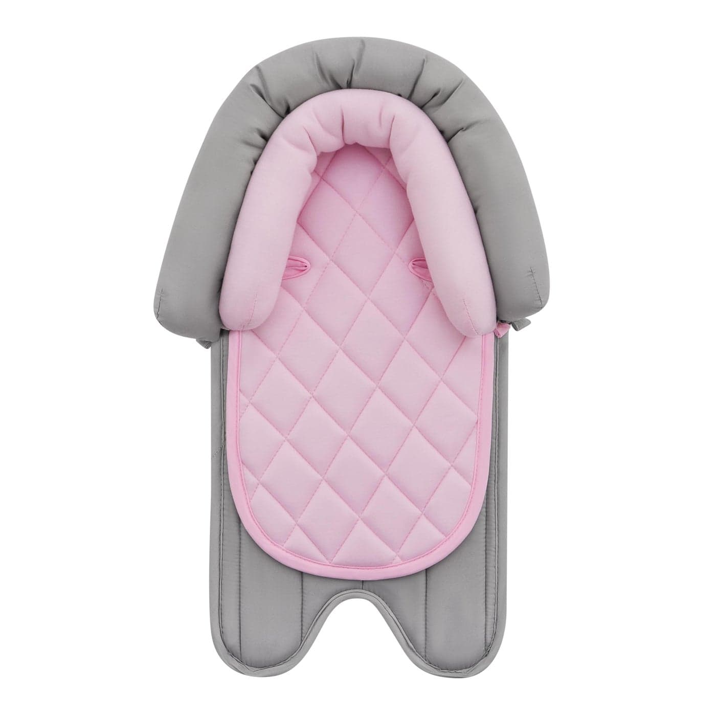 Pro Goleem Car Seat Head Support Infant Soft Infant Car Seat Insert 2 in 1 Carseat Head Support for Toddler Perfect for Car Seat Stroller Swing Bouncer Pink and Gray