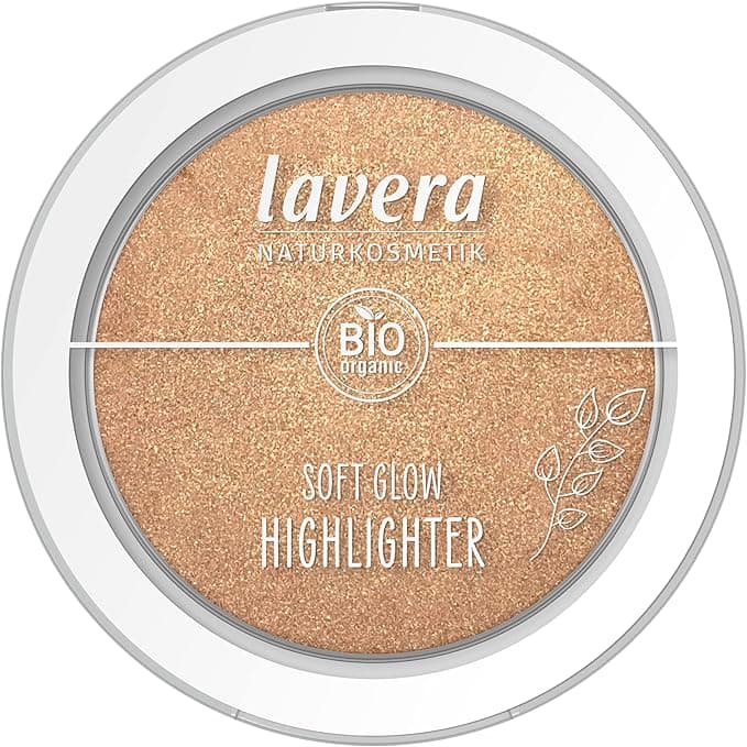 lavera Soft Glow Highlighter Ethereal Light 02 nude organic almond oil vitamin E vegan shimmering velvety texture 1 x 55g