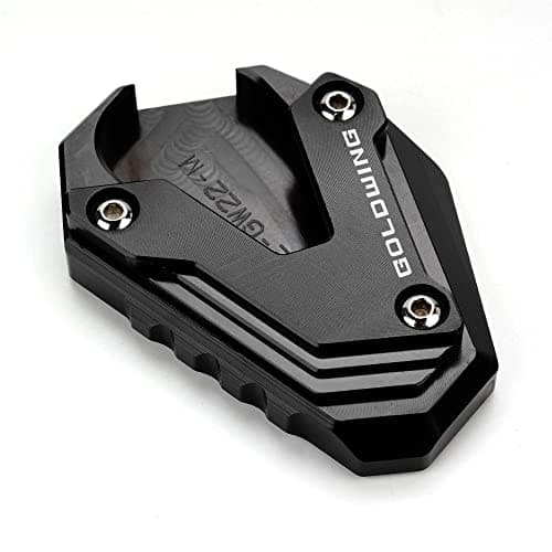 MOWOK Fit For Goldwing GL1800 2002-2017 and 2018-2024 Goldwing GL1800 1800 Motorcycle Side Stand Extension Kickstand foot Pad (Year 2018-2024 (Black))