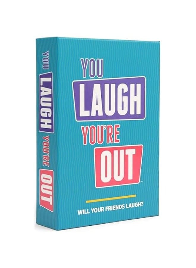 You Laugh You're Out A Party Game with Hilarious Charades Family Card Games for Adults Kids, 125 Prompt Cards Fun Card Games for Family Game Nights, Gatherings, Parties Ages 14 +