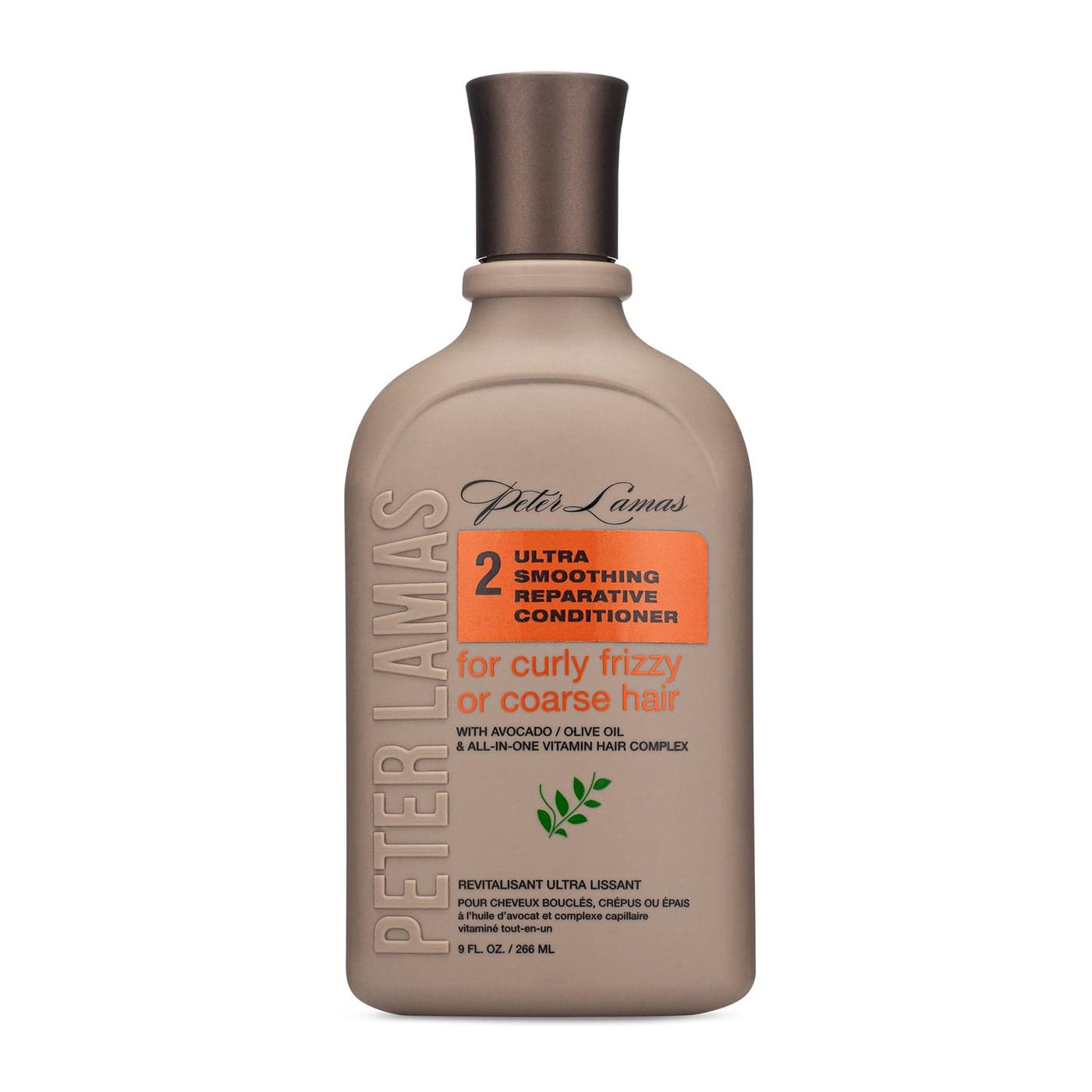 Peter Lamas Ultra Smoothing Conditioner 9 Oz Infused with Avocado and Olive Oil Soften Hair Increase Shine Eliminate Frizz For Curly Frizzy Coarse Hair Vegan Paraben SulfateFree