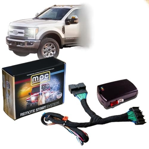 MPC Remote Start Kit Compatible with 2017-2019 Ford F-250 Super Duty || Diesel || Key to Start || 100% Plug N Play || Press OEM Fob 3X Lock to Start || USA Tech Support