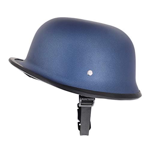 Sage Square German Retro Style World War Inspire Half Helmet (Blue Matte) (Medium) (Non-Motorized)