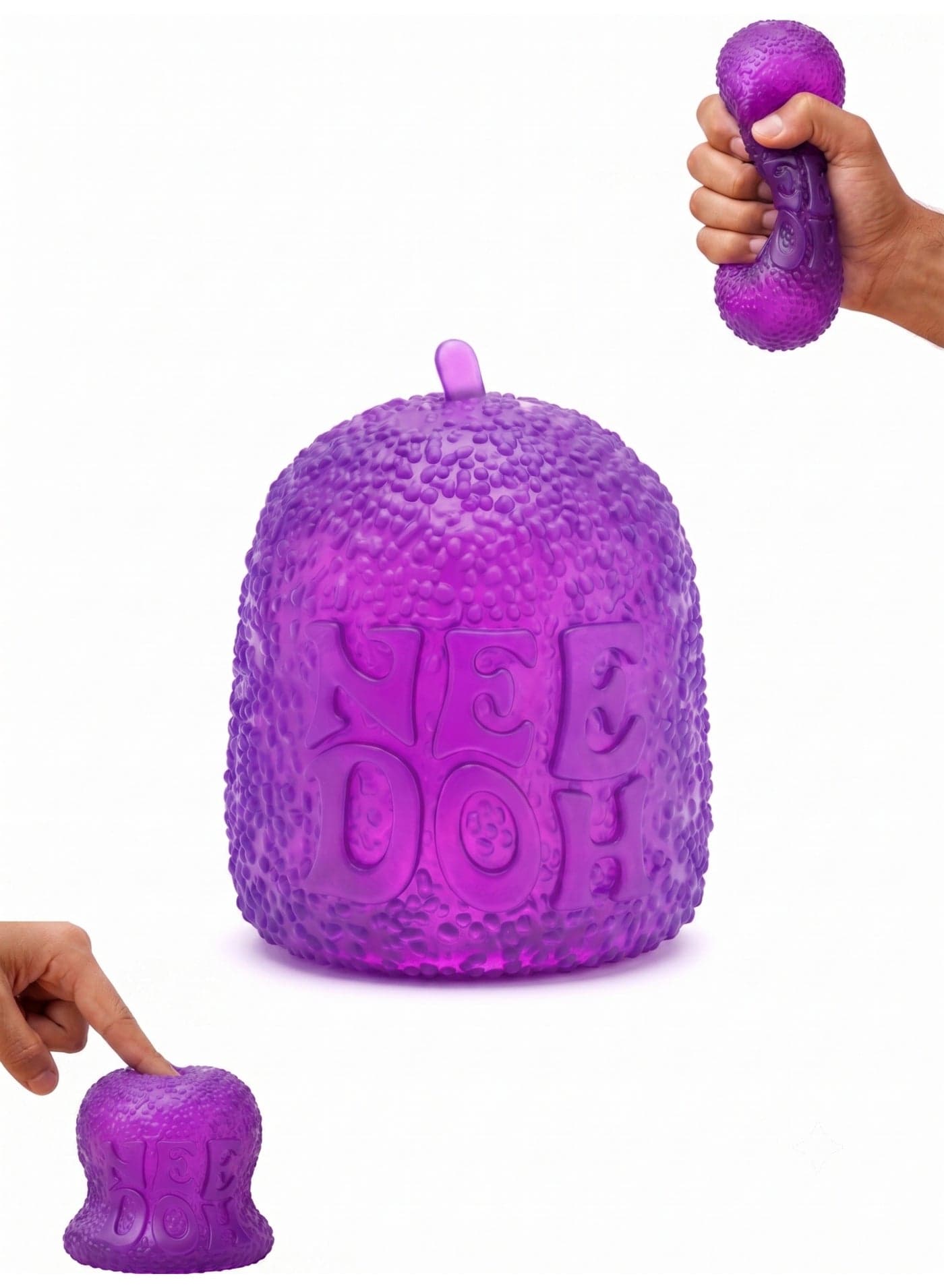 NeeDoh Schylling Gumdrop Sensory Squishy Toy – Original Gloop-Filled Textured Stress Ball | Soft Gummy Tactile Fidget Toy for Adults & Kids | Anti-Stress Office Desk Accessory for Workplace Focus & Anxiety Relief | Best Gift for Birthday & Eid