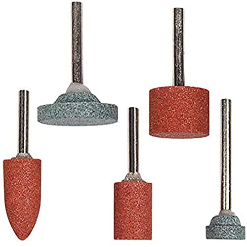 DIY Crafts Pack Of 10 Pcs, Multi, Abrasive Mounted Stone For Dremel Rotary Tools, Grinding Stone Wheel Head For Dremel Abrasive Accessories Bullet Colu(Pack Of 10 Pcs, Multi)