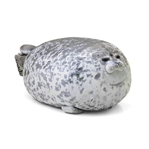 LVFEIFAN Chubby Spotted Seal Plush Stuffed Animal Pillow