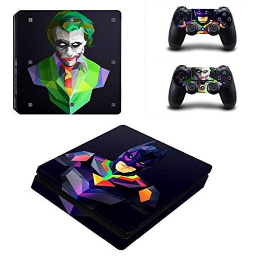 Elton Batman VS Joker Theme 3M Skin Sticker Cover for PS4 Slim Console and Controllers
