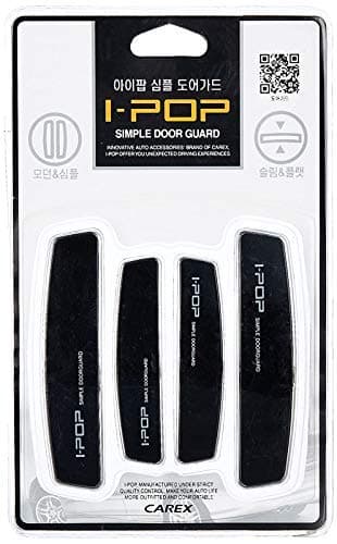 Allure Auto® I-POP Slim Door Edge Bumper Protector Guard Black Chrome Coat (4 pcs) for Hyundai Venue