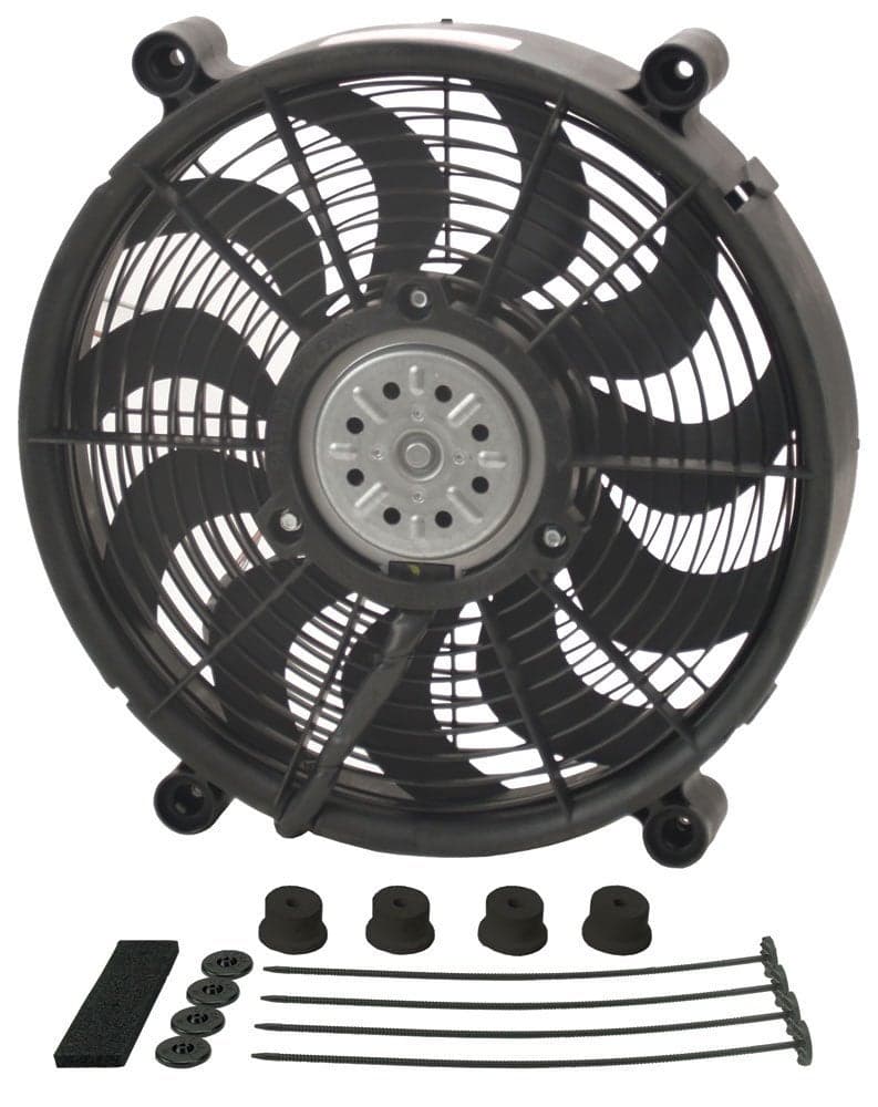 Derale 18214 14" High Output Radiator Fan,Black