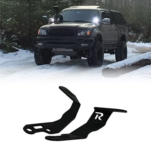 Rago Fabrication Ditch Light Brackets for 19952004 Toyota Tacoma 1st Gen HoodHinge Mounted Brackets for LED Pod Lights Driver Passenger Side Pair Made in The USA