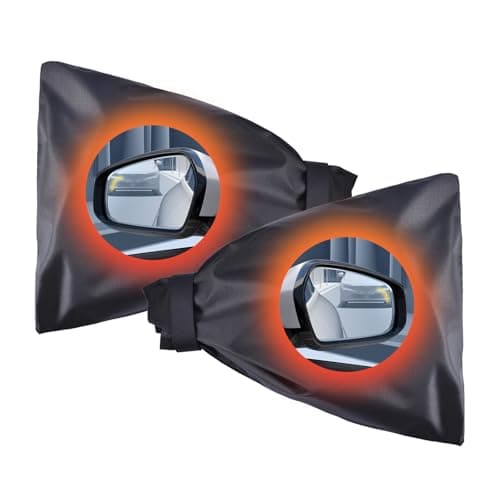 2Pack Side Mirror Covers Rearview Protection CoverWaterproof Winter Rearview Mirror Protector Snowproof AntiFreeze Universal Design for Most Vehicles