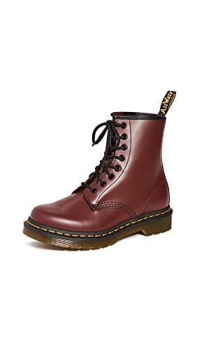 Dr. Martens Unisex 1460 Smooth Leather 8 Eye Boot, Cherry Red, 10 Women/9 Men