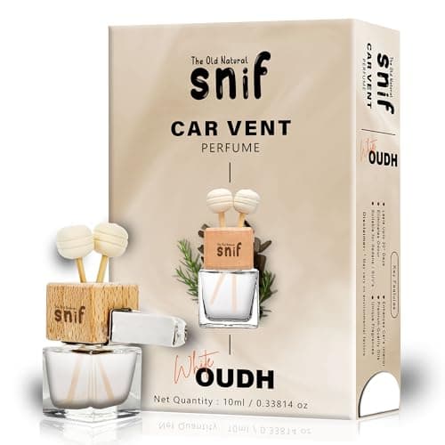 The Old Natural Premium Liquid Car Perfume - 10Ml|Long-Lasting Oudh Car Air Freshener|Luxury Car Fragrance (White Oudh)
