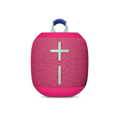 Ultimate Ears WONDERBOOM 4 Outdoor Speakers Bluetooth Waterproof with Big Bass & 360-Degree Sound, Dustproof Floating Wireless Speaker, 131ft Range - Pink