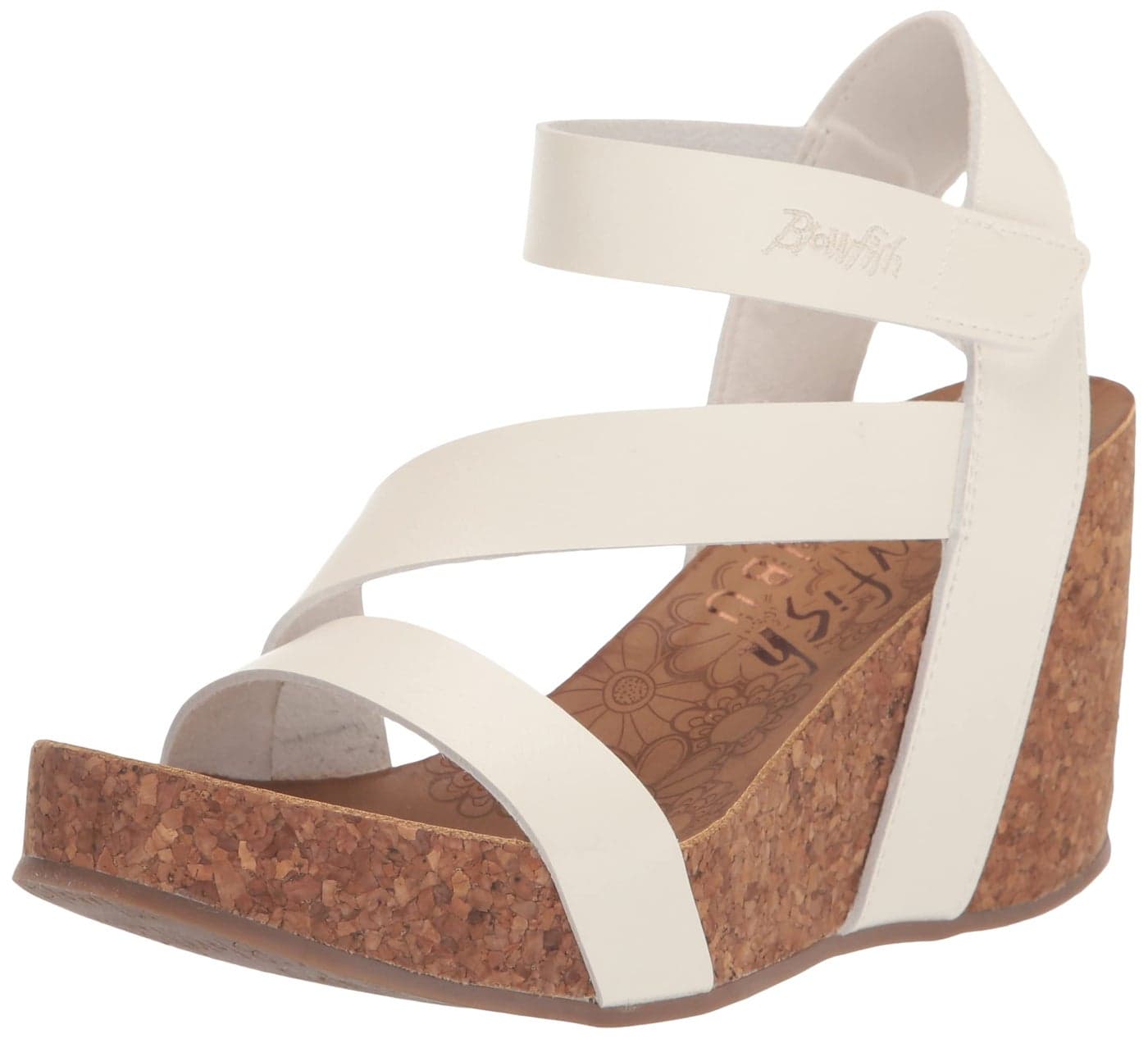 Blowfish Malibu Womens Hapuku Wedge Sandal, Coconut Dyecut, 8.5M