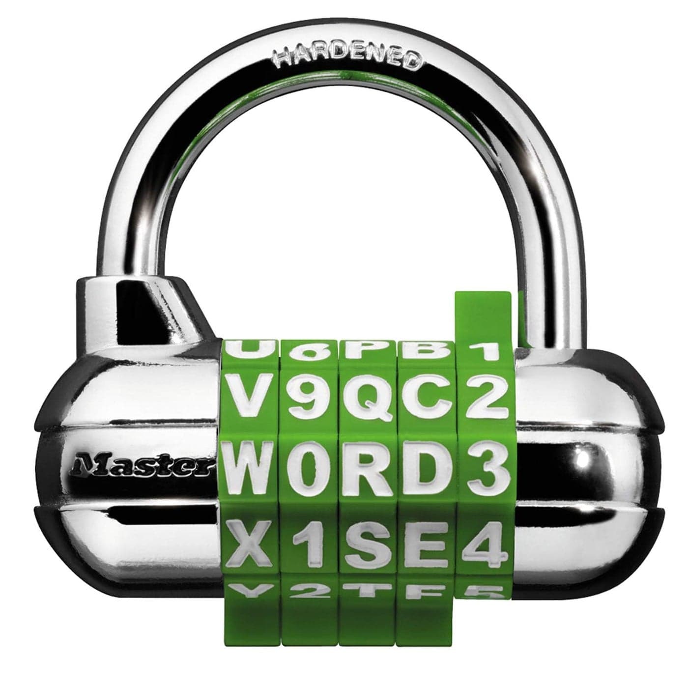 Master Lock 1534D Locker Lock Set Your Own Word Combination Padlock, 1 Pack, Assorted colors