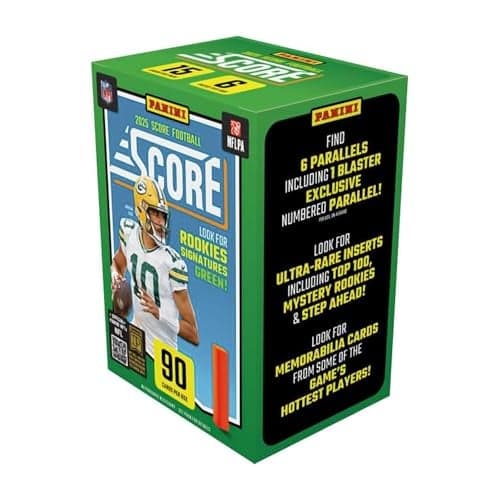 202526 Panini Score NFL Football Blaster Box Official Trading Cards Includes Rookie Cards Parallels Inserts Sealed Retail Pack