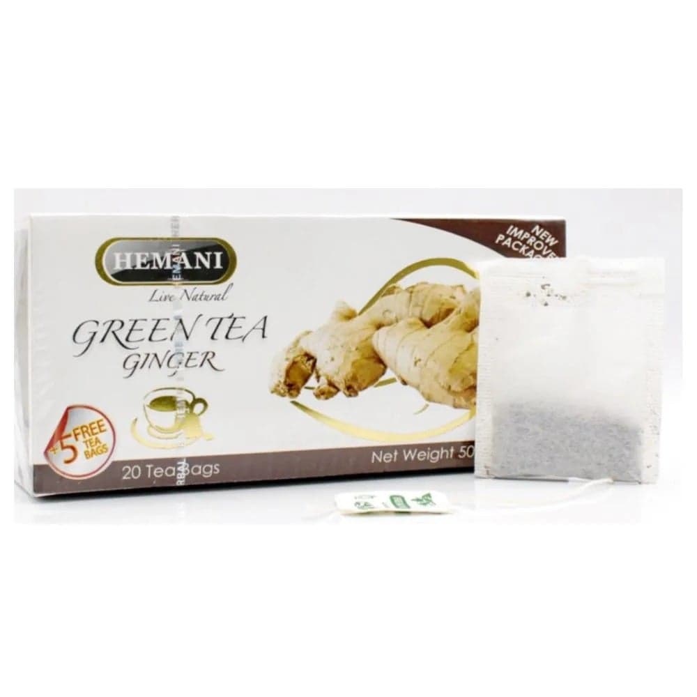 Hemani Ginger Green Tea Bags- 20pcs