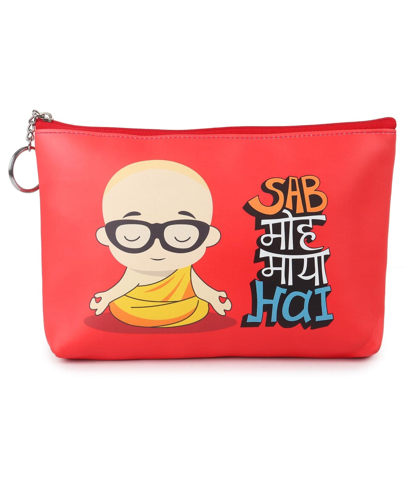 JIADA Funny Quotes Multipurpose Pouch for Travel, Cosmetic,Office, Stationery, Gadgets, Money Purpose, Handbag. Beautiful Cosmetic/Make Up/Utility Big Pouch for Girls/College/School - Design 01