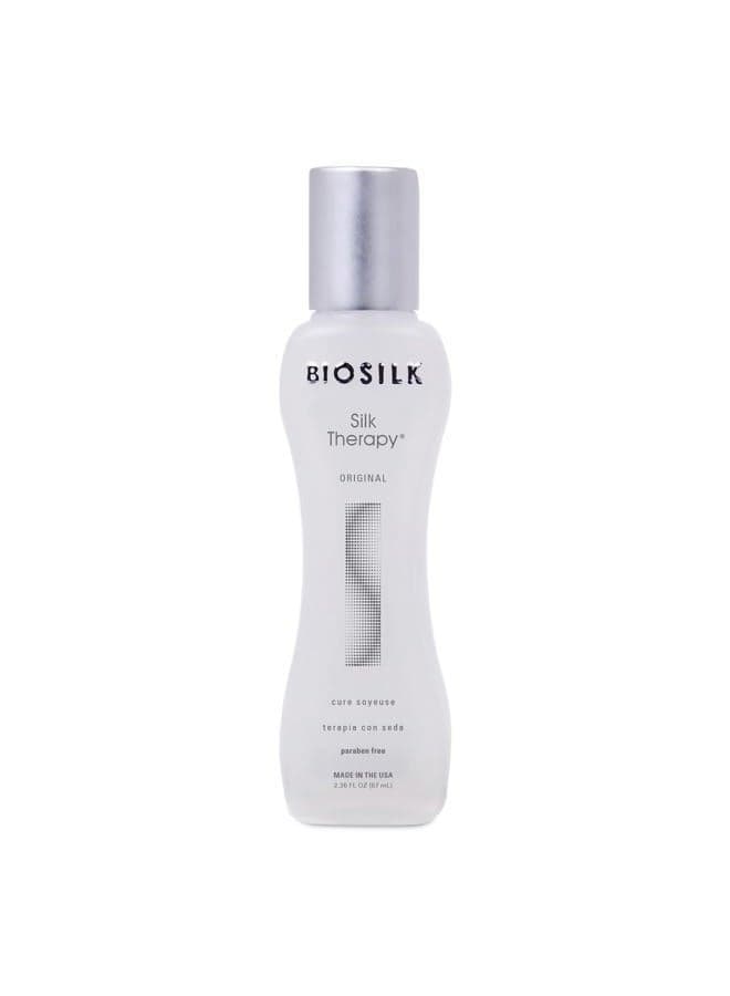 Silk Therapy Original, Reconstructing Treatment For Adding Shine & Helping Prevent Split Ends, Sulfate, Paraben, & Cruelty-Free, 2.26 Oz