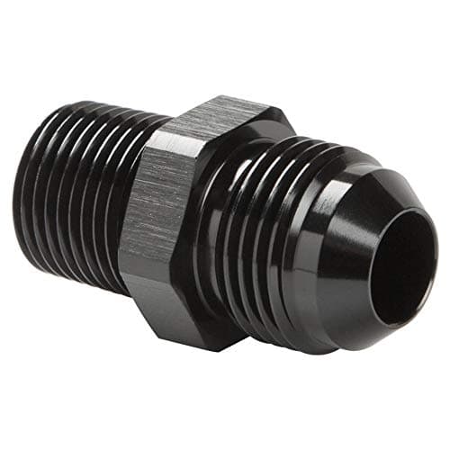 Podavelle 10AN Male Flare to 38 NPT Pipe Fitting Adapter Connector Union Straight Aluminum Black