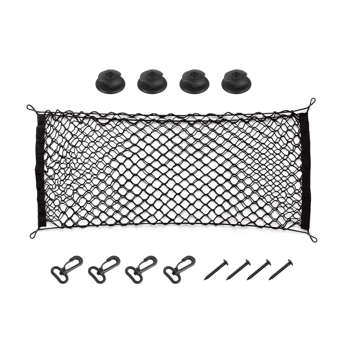 Car Rear Cargo Net Adjustable Elastic Storage Organizer Net Trunk Cargo Storage Net Universal Fit for Car Vehicle SUV 354x158