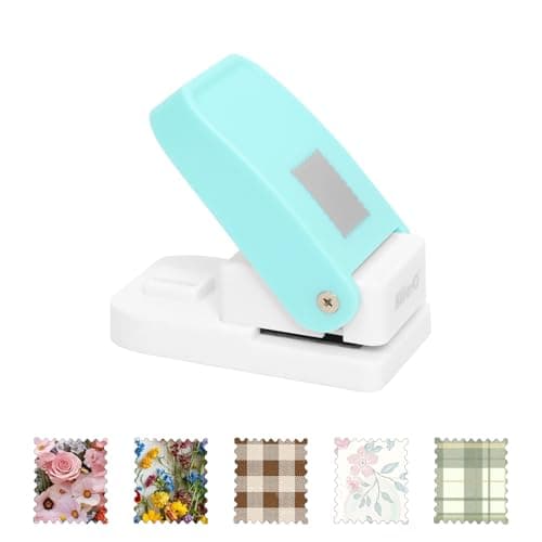 Kaluofan 1x083 Inch Stamp Puncher Rectangle Lever Action Postage Stamps Punch Paper Punches for Crafting DIY Card Making Gift Photo Corners Arts Crafts Scrapbooking Supplies