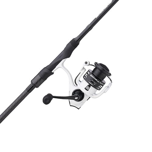 Abu Garcia 66 Veritas Spinning Reel and Fishing Rod Combo Smooth Operation Reel with 10 Stainless Steel Ball Bearings Carbon Matrix Drag System Graphite Powerlux 100 Rod Blank
