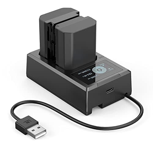 SMALLRIG Replacement Camera Battery Charger Set for NP-FZ100 A7 IV, A7R V, A7S III, Double Slot Battery Charger for Sony A7R IV, A7R III, A7 III, A7C, FX3, FX30, A6600, A6700, ZV-E1, A1, A9