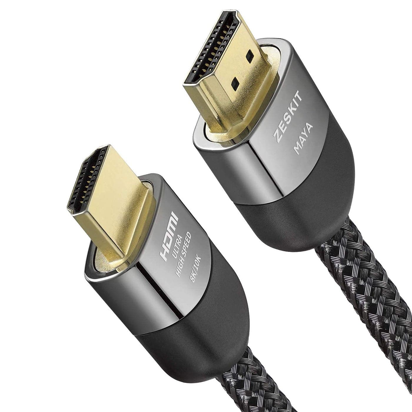 Zeskit Certified 2.1 8K HDMI Cable 48Gbps 4K120Hz Compatible with Soundbar eARC HDR10 VRR Dolby Vision Atmos HDCP 2.2 & 2.3 Gaming PS5 Xbox Series X Apple TV Roku Monitor (Ultra High Speed, Maya 3ft)