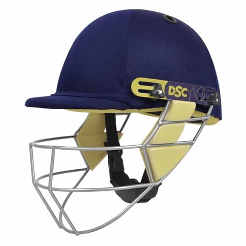 DSC Bouncer Cricket Helmet for Men & Boys (Adjustable Steel Grill | Color: Blue | Light Weight | Size:Large