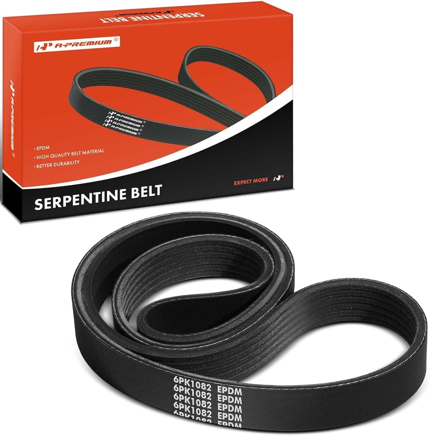 A-Premium Serpentine Belt for Ford, Hyundai, Kia