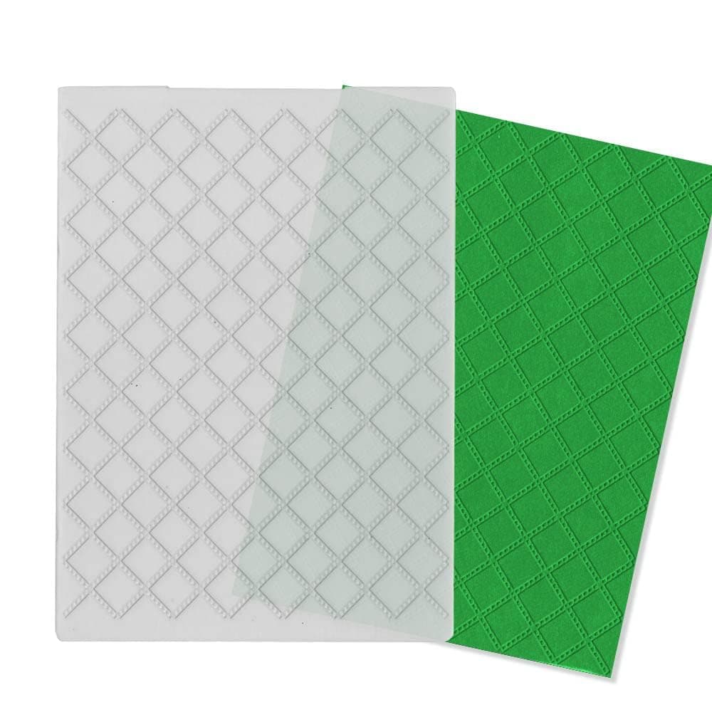 Diamond Square Plastic Embossing Folders for Card Making Buffalo Plaid Embossing Folder DIY Craft Folders Template Stencils for Scrapbooking Photo Album Decorations 61 44 Inch