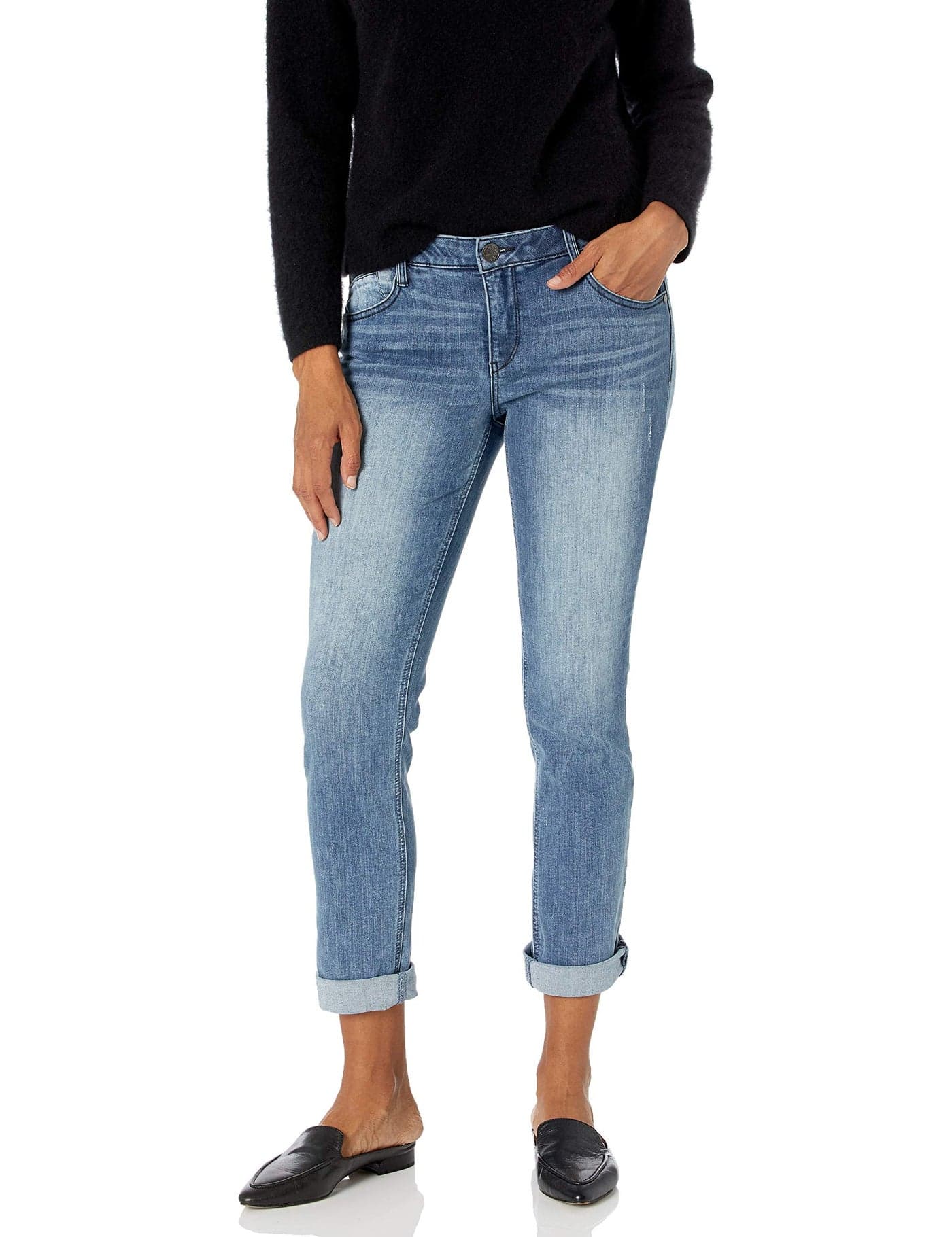 Democracy womens Absolution Girlfriend Jeans Blue 2 US