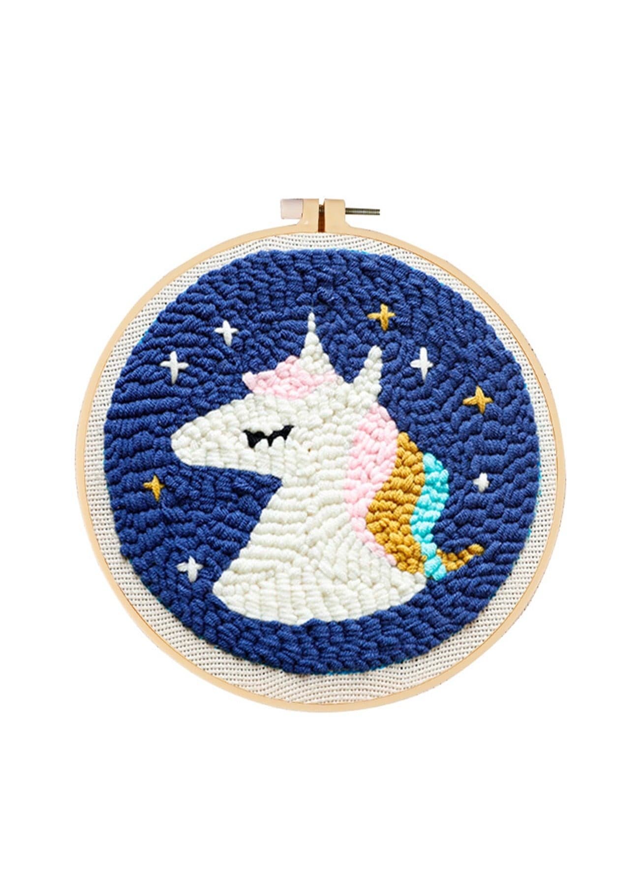 Punch Needle Kit Creative Cute DIY Embroidery Kit Carpet Crochet Kit for Beginners DIY Home Crafts (Unicorn)