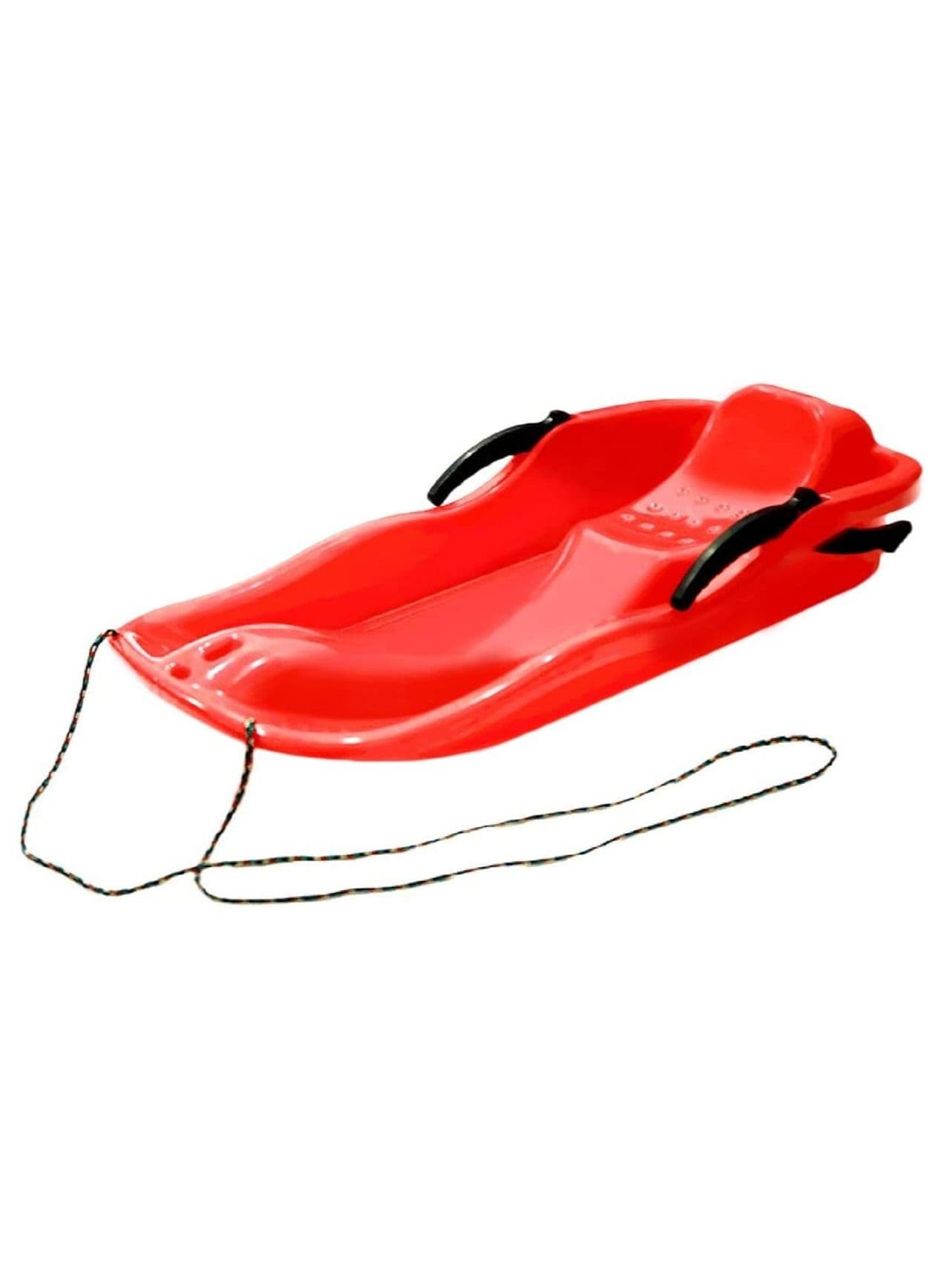 Plastic Snow Sled, Kids Skiing Sled Board Snowboard Outdoor Downhill Toboggan with Brakes and Pull Rope for Grass Sliding and Sand Boarding