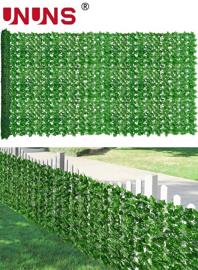 Artificial Fences,5pcs Faux Ivy Fence Privacy Screen, UV-Anti Artificial Fake Ivy Hedge,Light Green Artificial Hedge Backyard Decor for Indoor, Outdoor,Garden,Fence,Balcony and Many Other Scenarios,0.5x1m