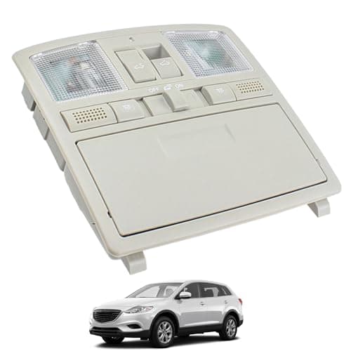 YzusGomumu Overhead Console Reading LED Light Console Compatible with 2009-2013 Mazda 6 2010-2015 Mazda CX-9 Headlights Replaces GS4A-69-970D-30 GS4C69970D30 GS4C69970D75 TD12-69-970H75