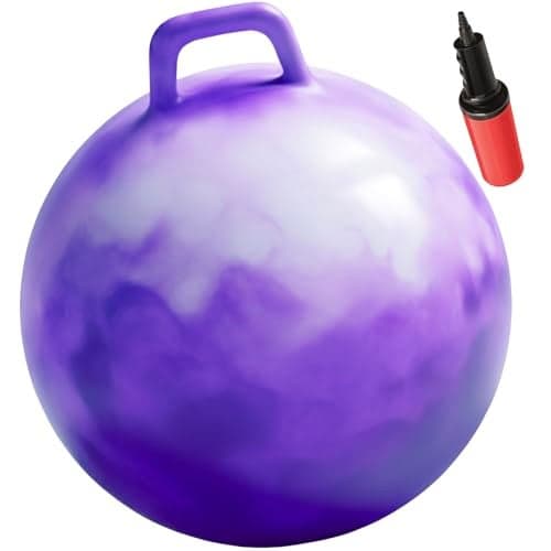 WALIKI Hop Ball for Teens 22Inch Purple Hopping Ball Hippity Hop Sit and Bounce for Parties Outdoor Games