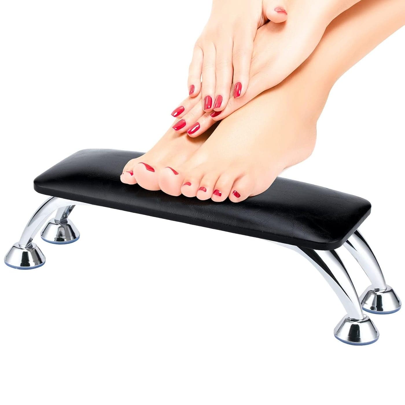 URBAN BOX Nail Arm Rest for Acrylic Large Nail Hand Rest for Toenails Feet Rest Nail Table Manicure Armrest Cushion Nail Feet Rest Pillow Microfiber Leather Nail Stand
