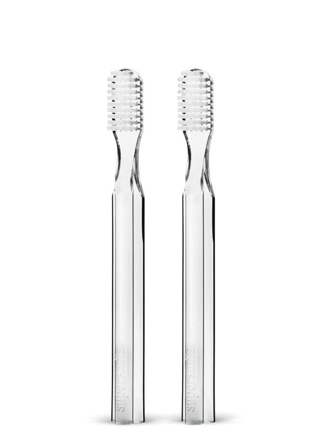 New Generation 45° Patented Toothbrush, Clear, 2 Count