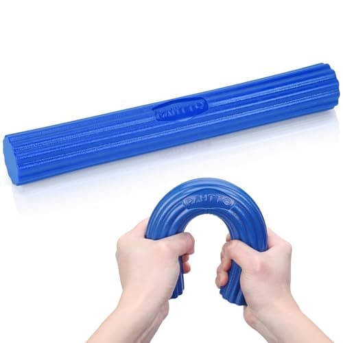 Flexible Resistance Bar for Physical Therapy Resistance Exercise Twisting Bar for Tennis Elbow Tendonitis Pain Relief Grip Strength Improve Blue Heavy 25 LBS