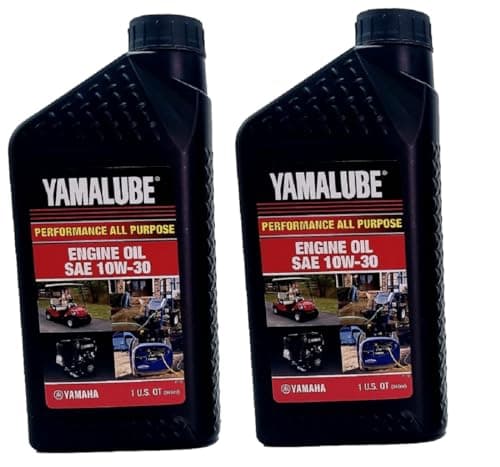 Yamaha Original OEM Yamalube LUB-10W30-GG-12 Golf Car and Generator Mineral Base Oil Yamalube OEM - 2 Quarts