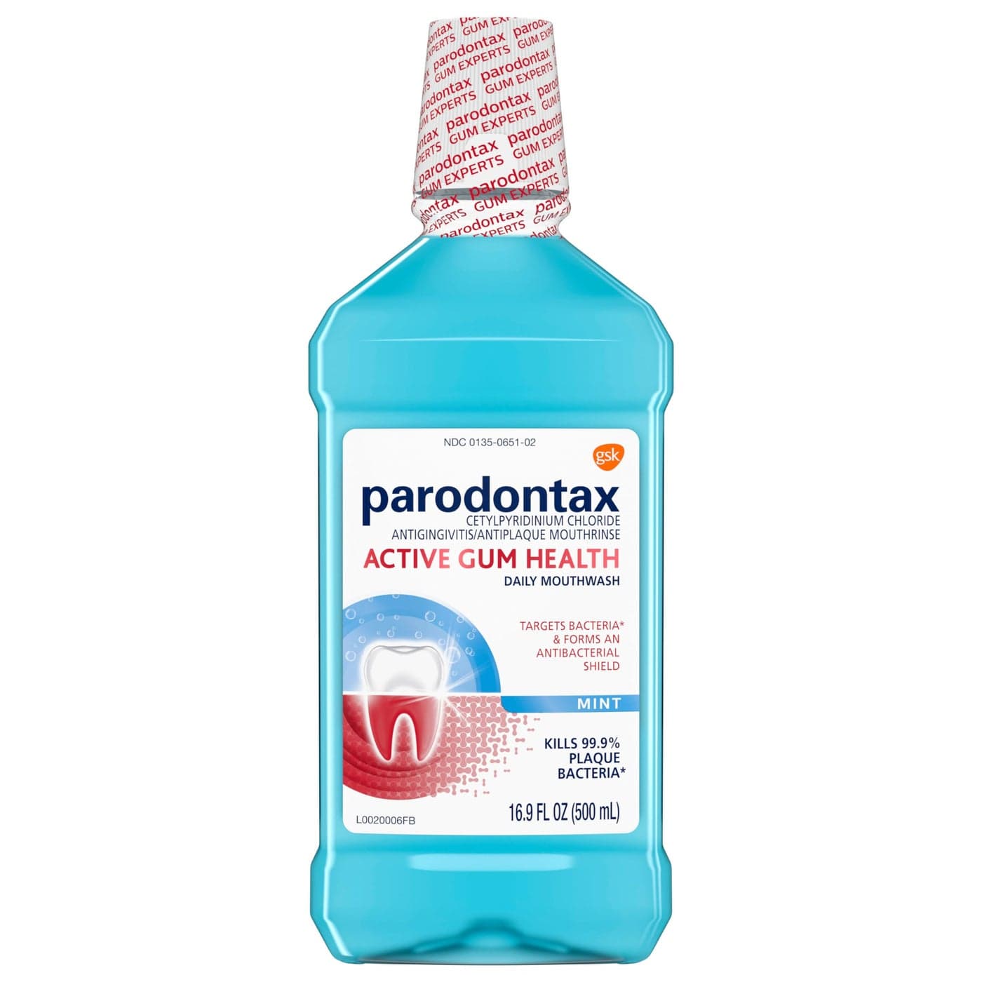 Parodontax Active Gum Health Mouthwash Antiplaque and Antigingivitis Mouthwash Mint 169 Fl Oz