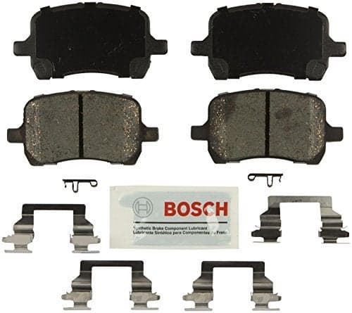BOSCH BE1160H Blue Ceramic Disc Brake Pad Set With Hardware Compatible With Select Chevrolet Cobalt HHR Malibu Pontiac G5 G6 Saturn Aura FRONT